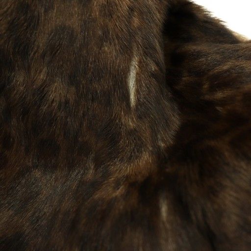 エミリオプッチ EMILIO PUCCI ゴートファー レオパード総柄 ノーカラー