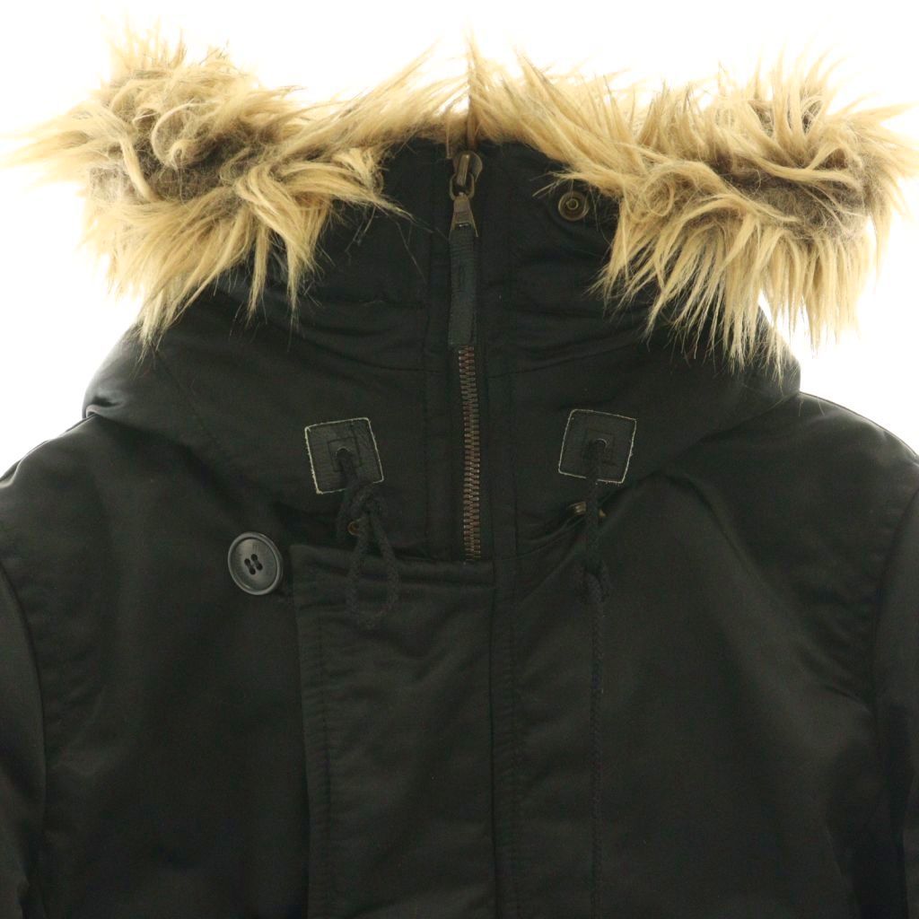 ★美品★ヒステリックグラマー プリマロフト N2B ファー ダウンジャケット HYSTERIC GLAMOUR ファー付きジャンパー プリマロフト ヒステリック