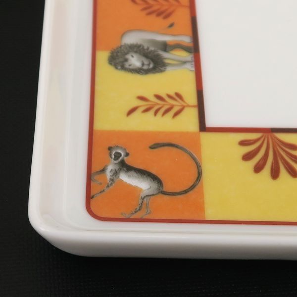 エルメス アフリカ・ミニ スクエアプレート 【Aランク】【中古