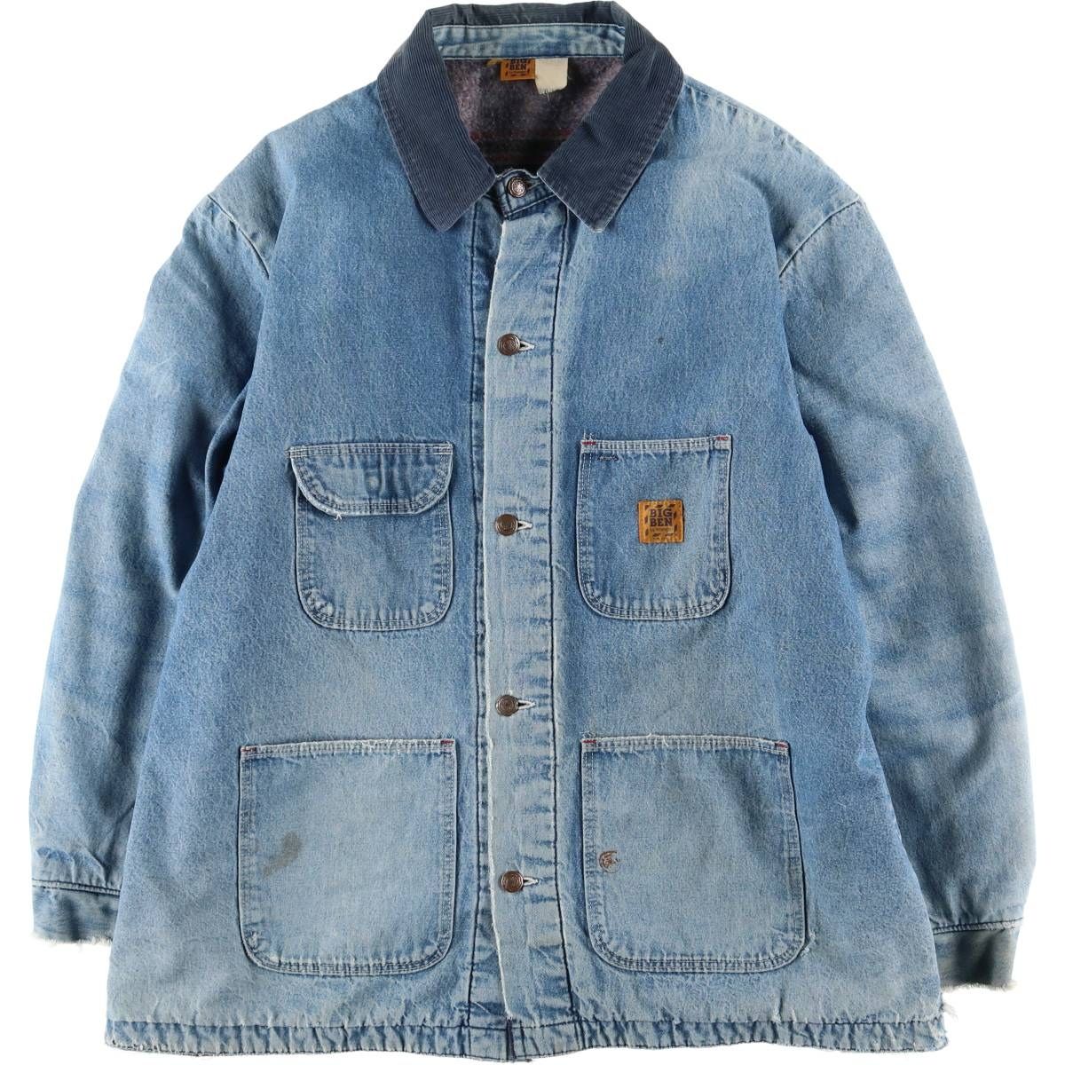 古着 70~80年代 ラングラー Wrangler BIG BEN ビッグベン デニムカバーオール メンズXL相当 ヴィンテージ|eaa 601872
