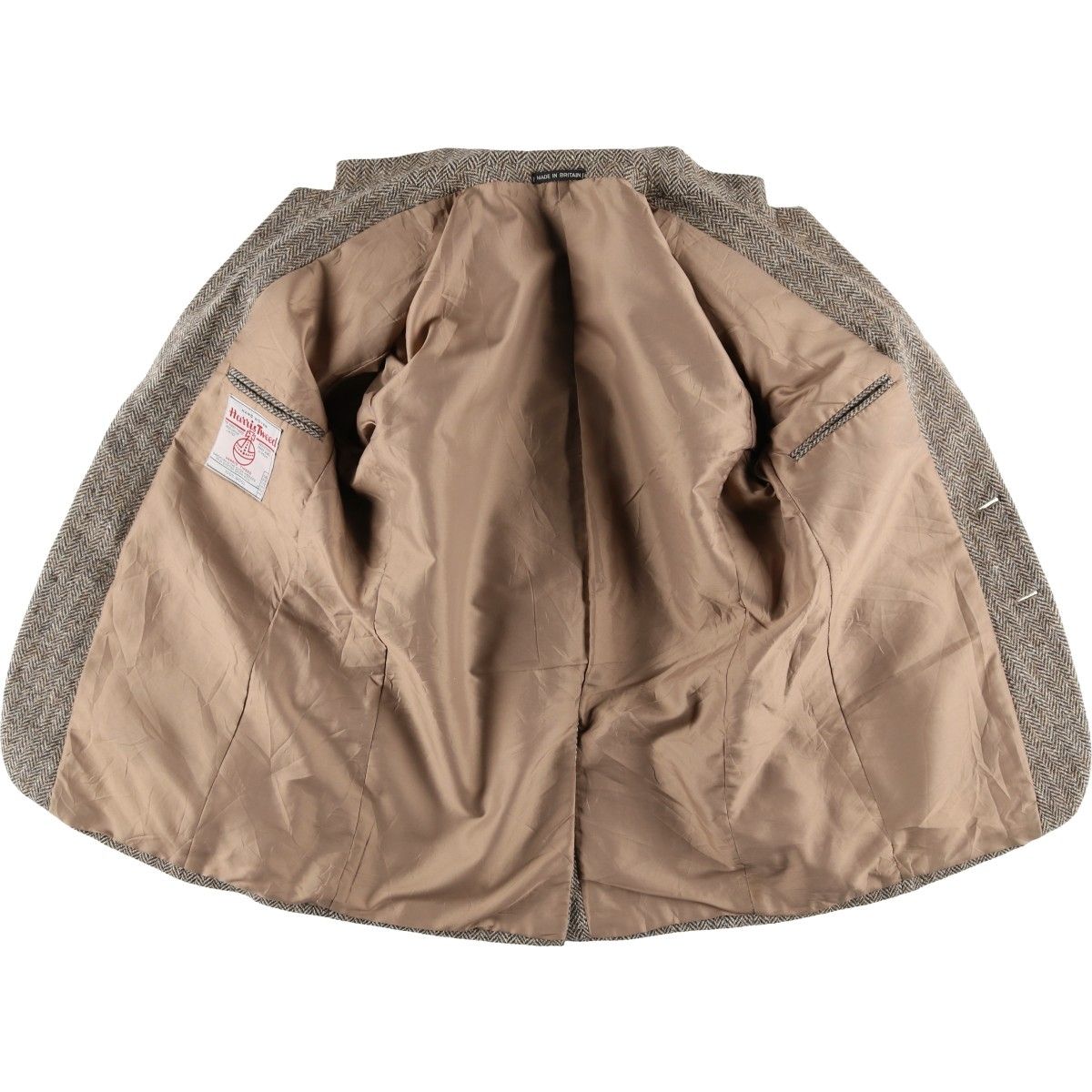 古着 90年代 ハリスツイード Harris Tweed ヘリンボーン ウール