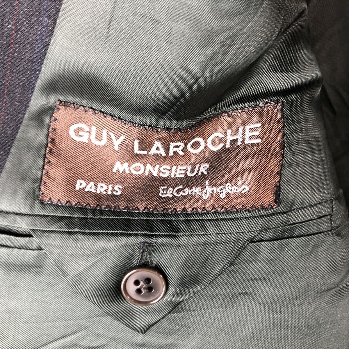 メンズ 古着 ギラロッシュ GUY LAROCHE ダブルブレスト ピークドラペル 