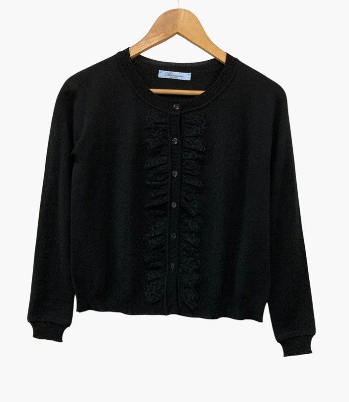 Blumarine ブルマリン カーディガン レディース 【古着】【中古】 Blumarine ブルマリン フロントレース カーディガン サイズ IT38