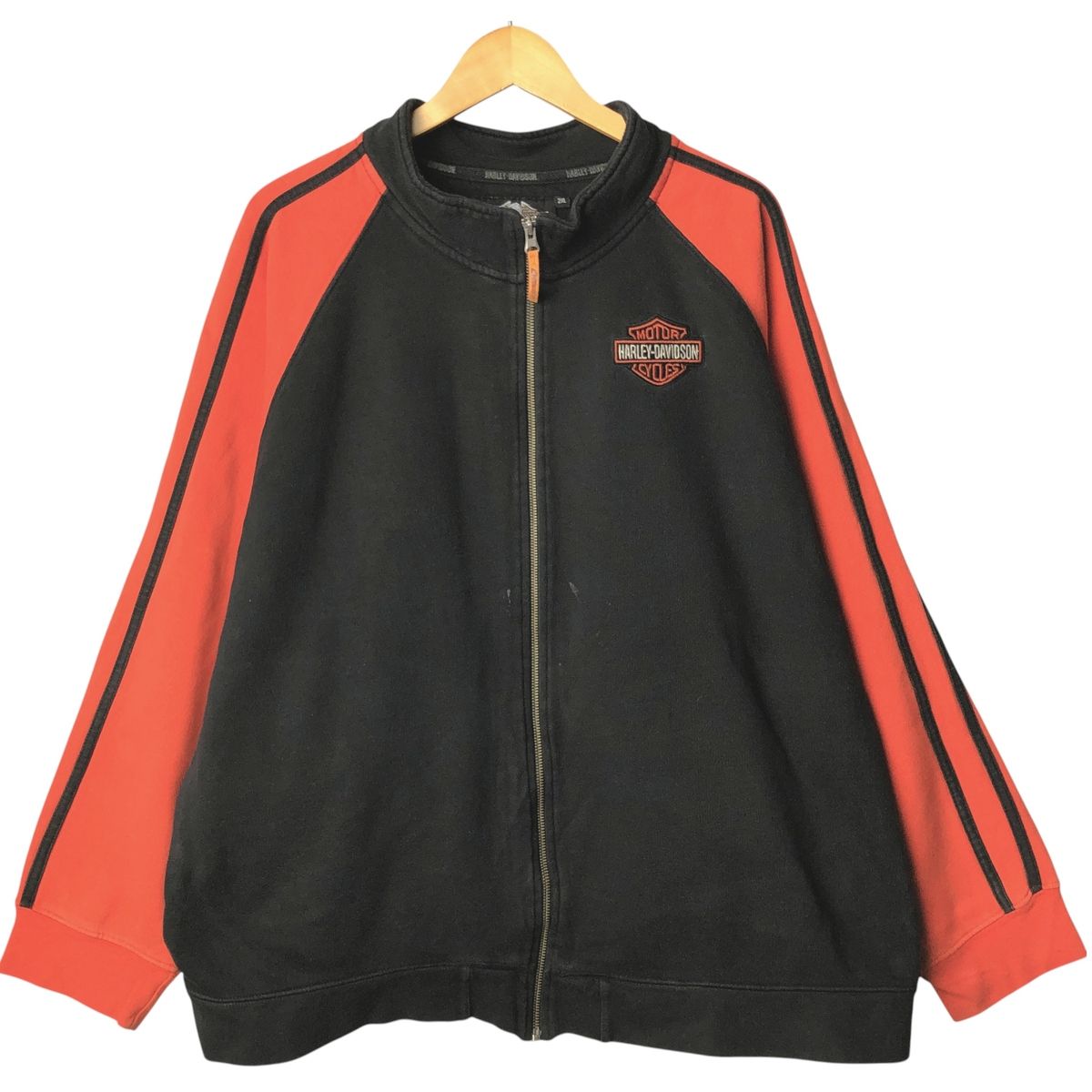 古着 00年代 ハーレーダビッドソン Harley-Davidson フルジップスウェットシャツ トレーナー メンズXXL相当|eaa 596069