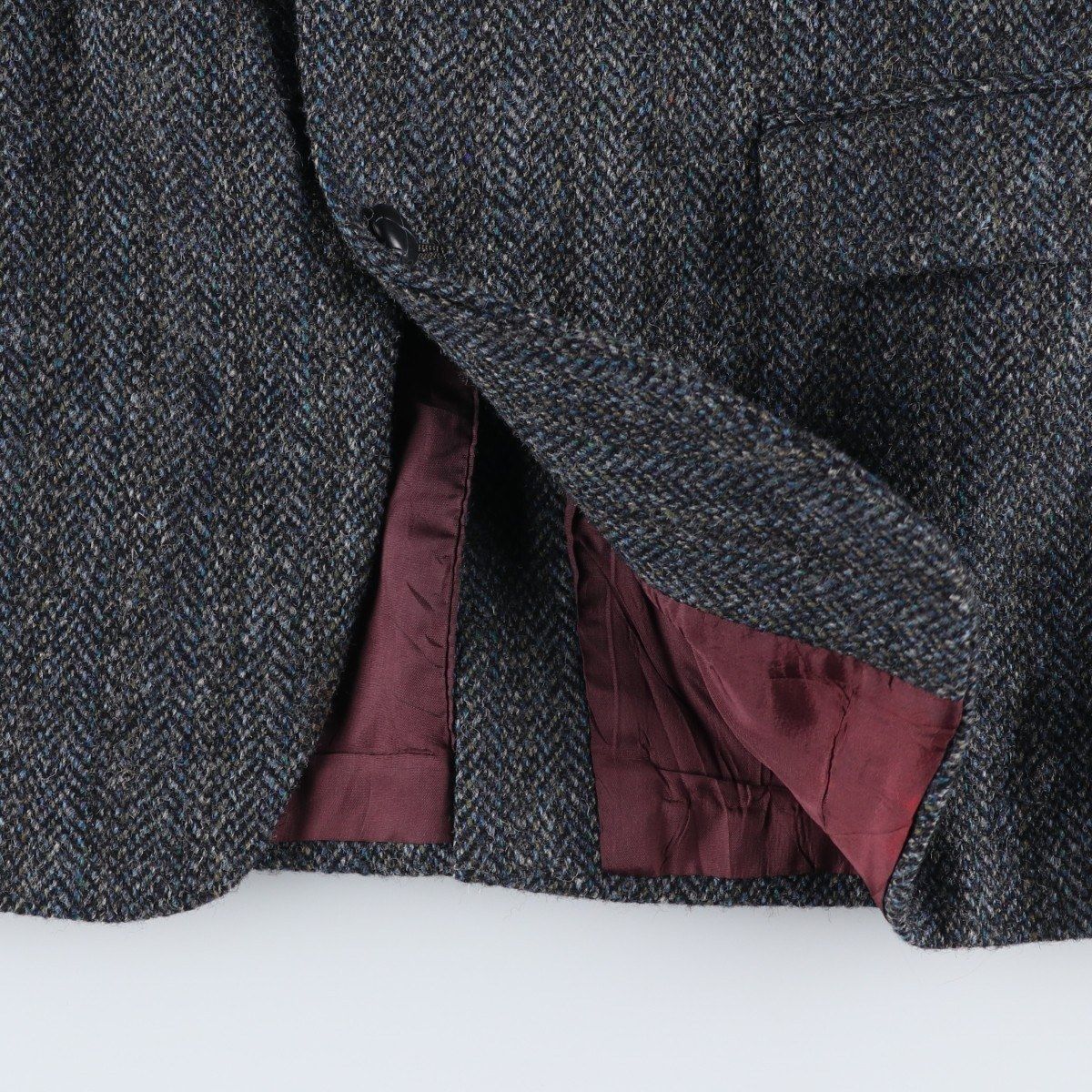古着 MOORES Harris Tweed ハリスツイード ヘリンボーン ウール