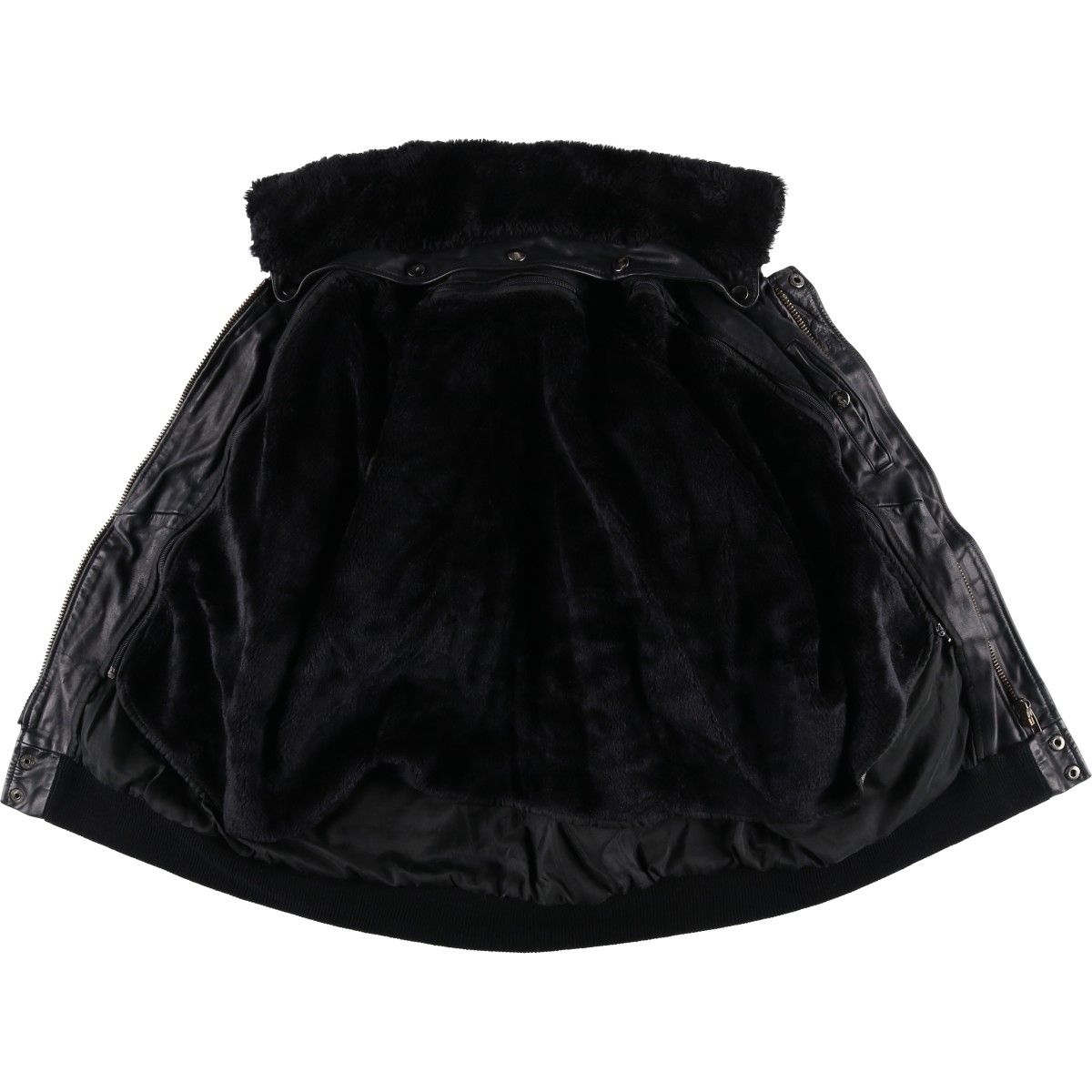  古着 Louis G-1タイプ 中綿入り レザーフライトジャケット メンズL相当|eaa 568261 その他 ジャケット アウター