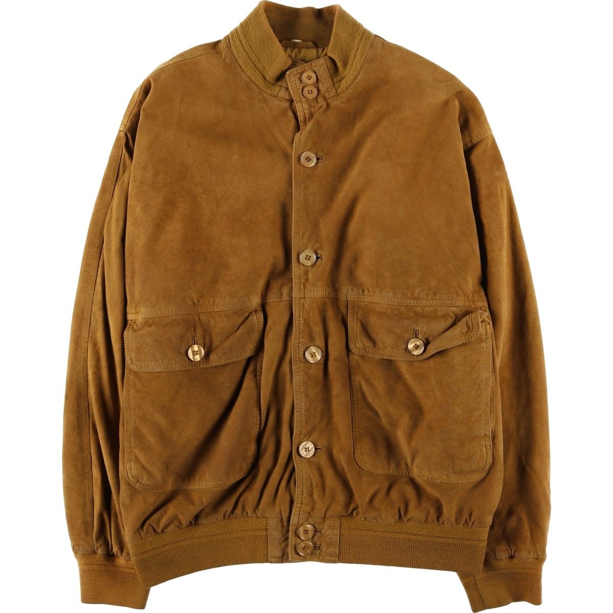 古着 VERA PELLE バルスタージャケット スエードレザーブルゾン メンズL相当 ヴィンテージ|eaa 599302