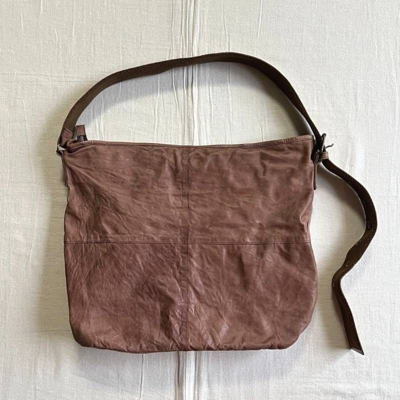 希少 00s 当時物 archive ZER ゼットイーアール 本革 リアルブラウン