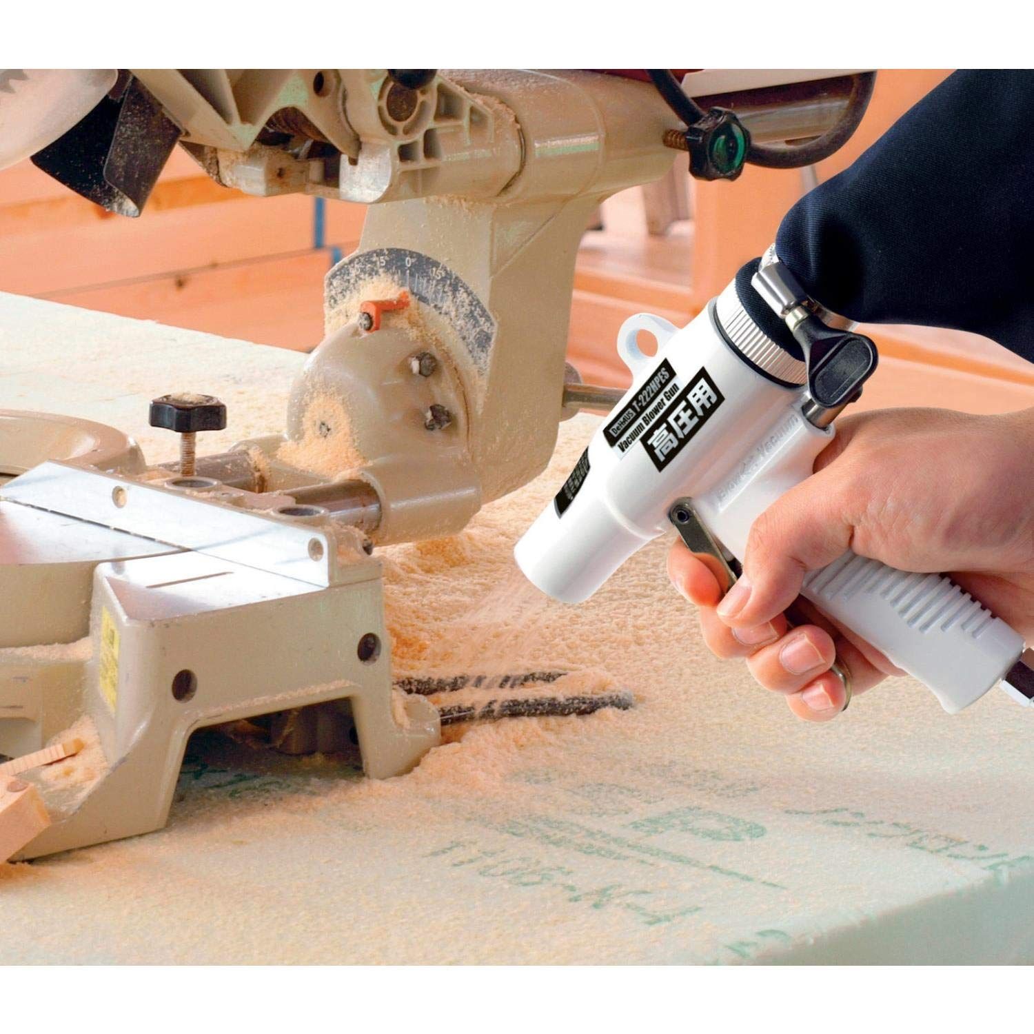 新潟精機 Niigataseiki BeHAUS 高圧コンプレッサー バキュームブロワガン T-222 HPES 吸い込み 吹き飛ばし