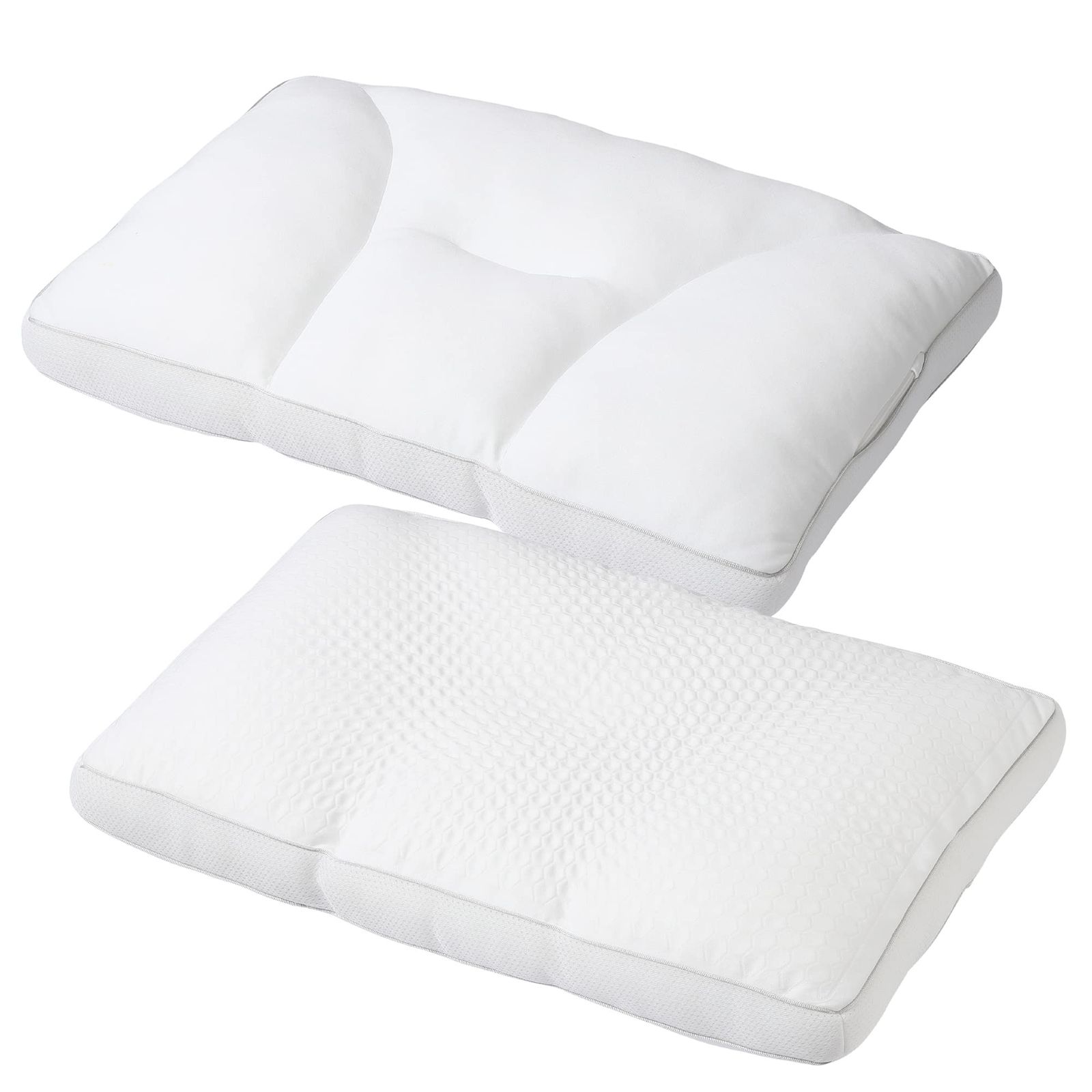 nishikawa 西川 ホテルテイスト 2 Way 枕 洗える もっちり ふわふわ 両面使える リバーシブル 高さ調整 ダニを通しにくい生地を使用 マシュマロタッチ 60 X 40 5 cm ホワイト