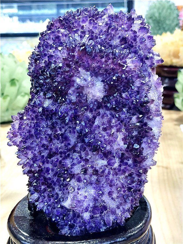  超 アメジストクラスターB0107 E319 474C ミニ棚 置物 インテリア小物