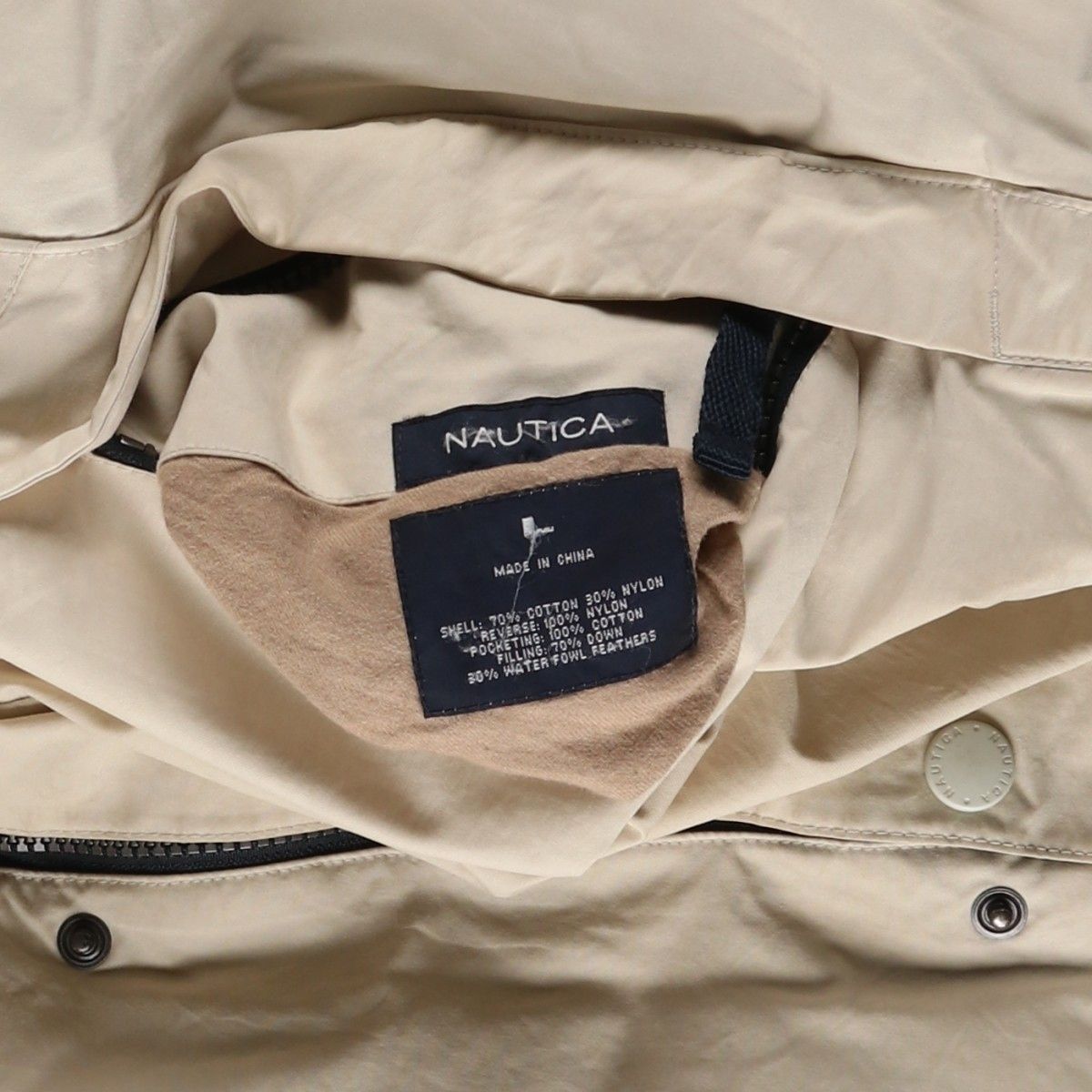 リバーシブル ダウンジャケット