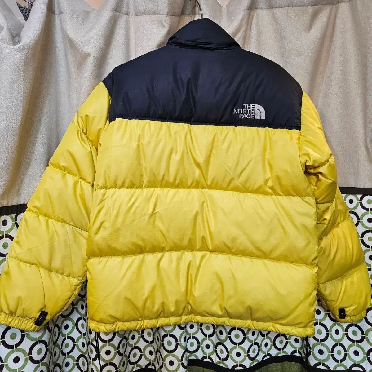 THE NORTH FACE ザノースフェイス ヌプシ ダウン ブラック バイカラー イエロー