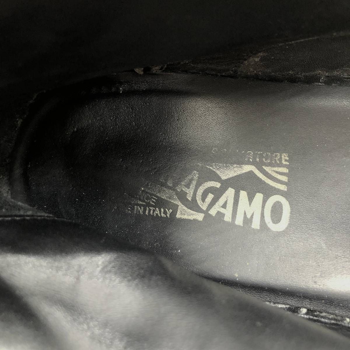 古着 フェラガモ Salvatore Ferragamo ワークブーツ イタリア製 10 1D