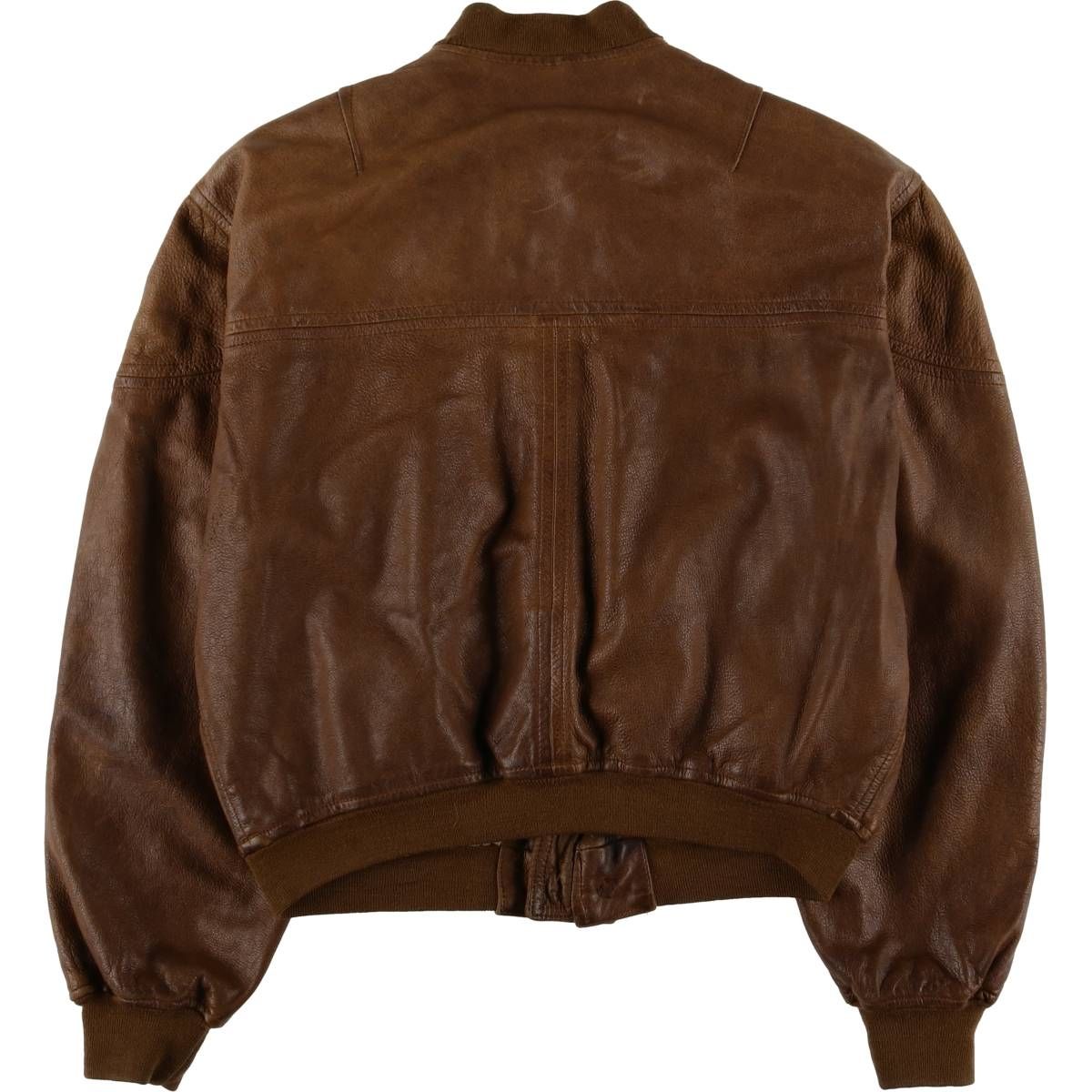 古着 BOSTON レザーブルゾン イタリア製 メンズL相当 ヴィンテージ|eaa 603216
