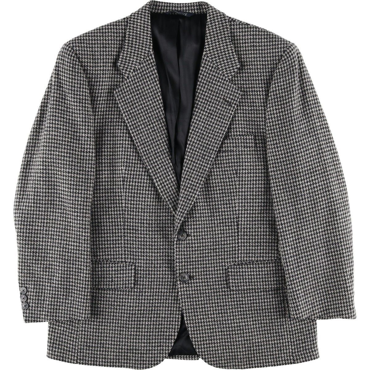 古着 バーバリー Burberry s 千鳥格子柄 ウールテーラードジャケット メンズL相当|evb 033068
