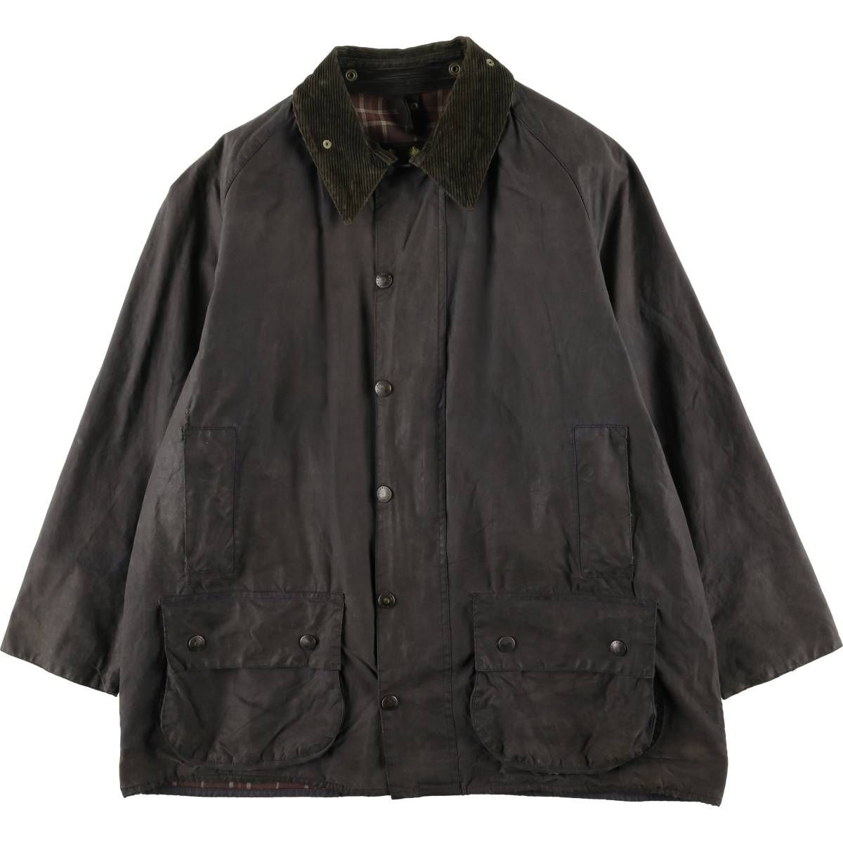 古着 90年代 バブアー Barbour ビューフォート 旧3ワラント オイルド ハンティングジャケット 英国製 C 46|eaa 604810