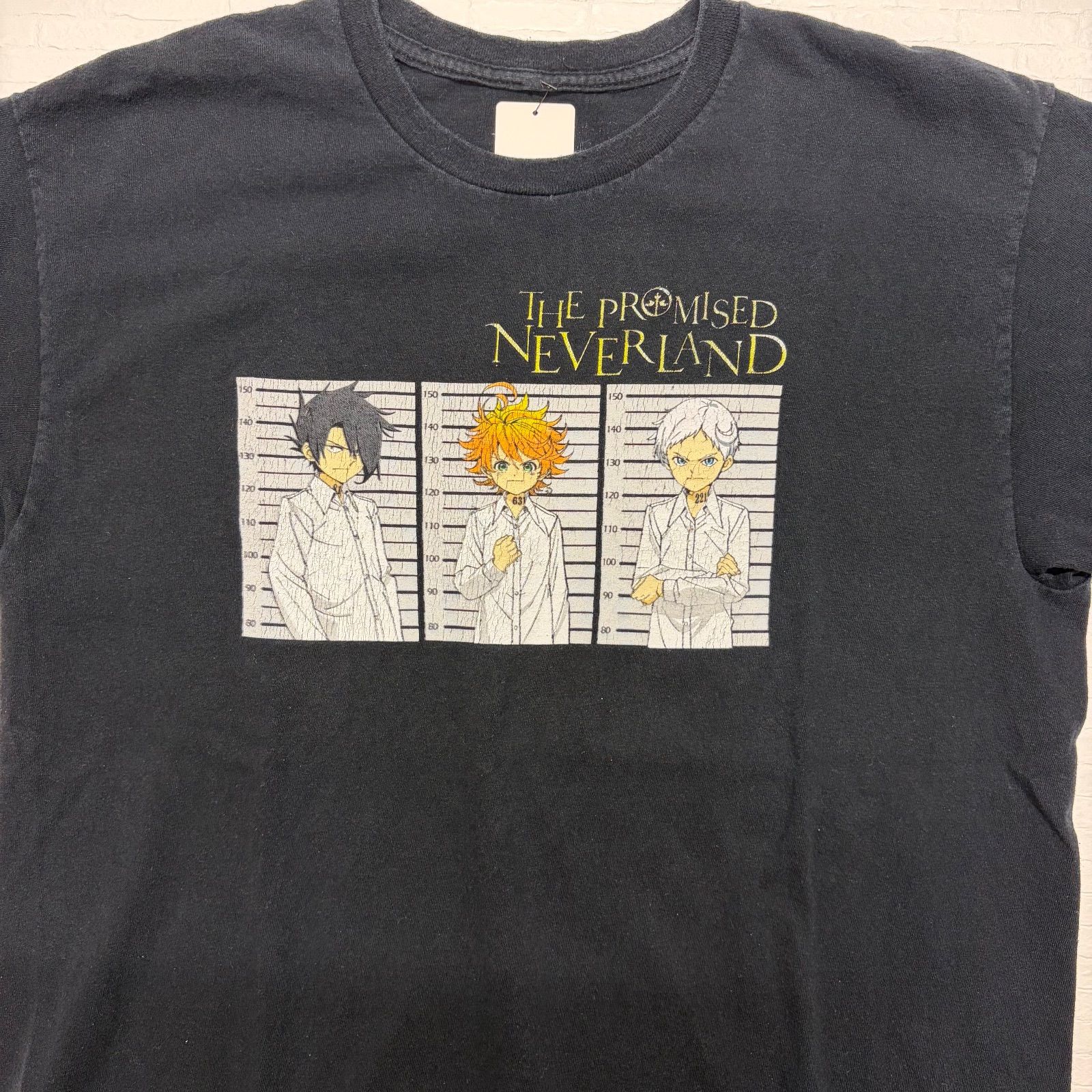 約束のネバーランド Tシャツ 半袖 黒 L エマ ノーマン レイ アニメ 