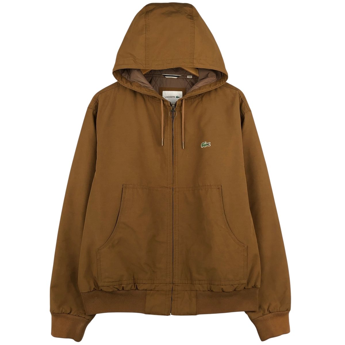 古着 ラコステ LACOSTE 中綿パーカー パファージャケット メンズM相当|eaa 604259