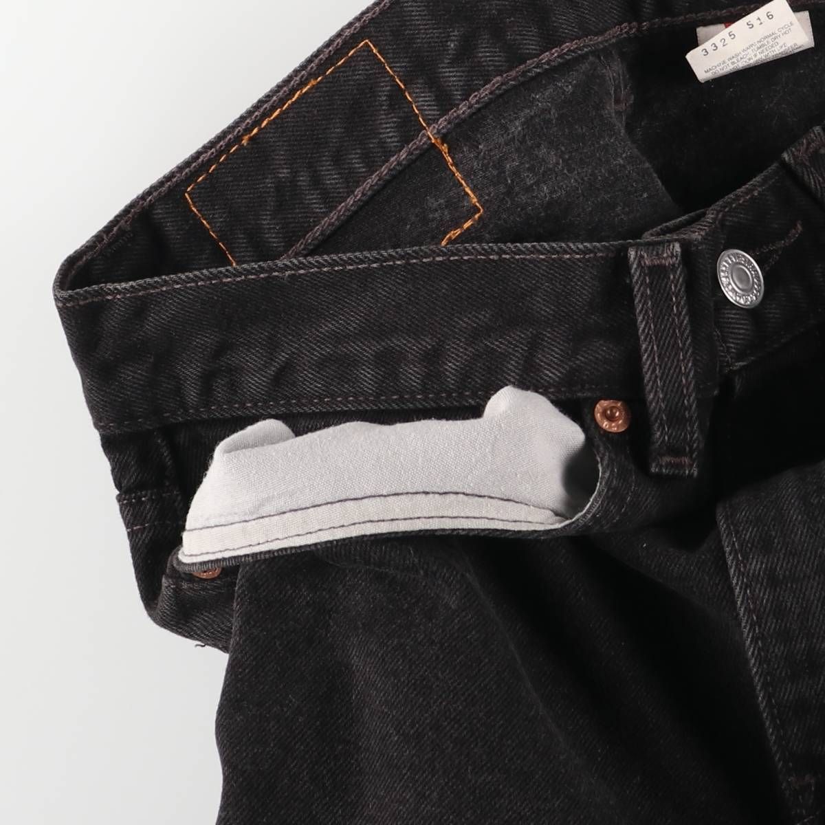 古着 90年代 リーバイス Levi s 505 REGULAR FIT LEG ブラックデニム テーパードデニムパンツ メンズw 31相当|eaa 419919 その他 メンズ