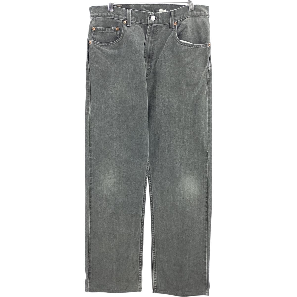 古着 リーバイス Levi s 505 REGULAR FIT ブラックデニム テーパードデニムパンツ メンズw 32相当|eaa 482916