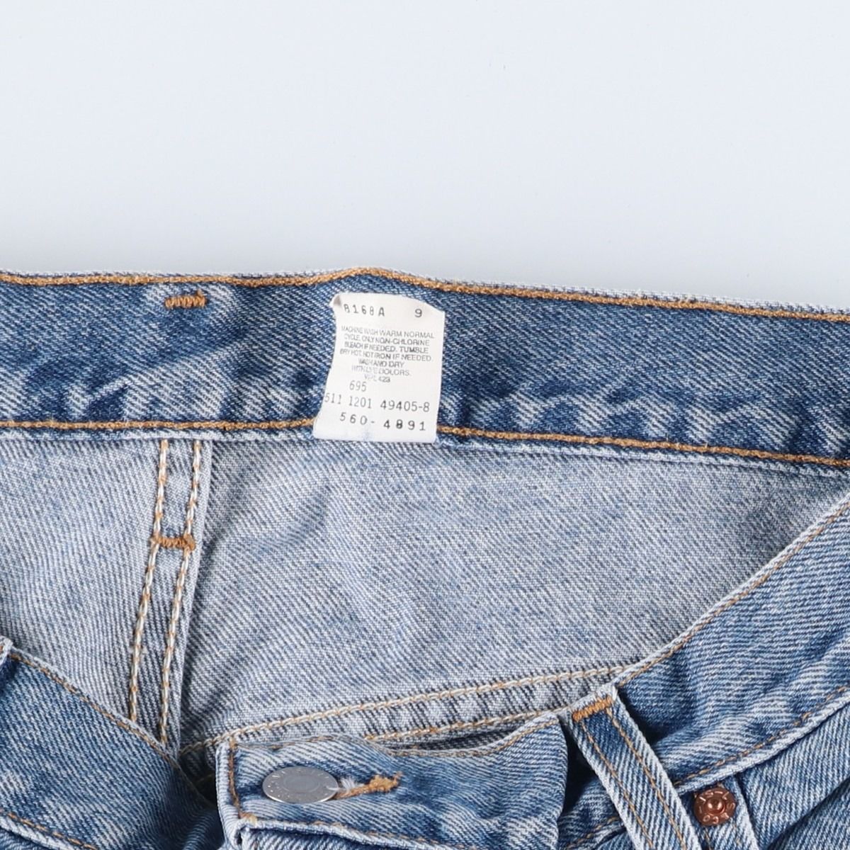 LEG テーパードデニムパンツ