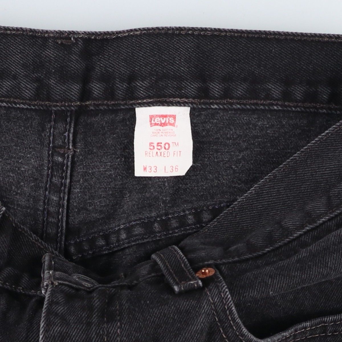  古着 90年代 リーバイス Levi s 550-0260 ブラックデニム テーパードデニムパンツ メンズw 32相当 ヴィンテージ|eaa 482542 その他 メンズ