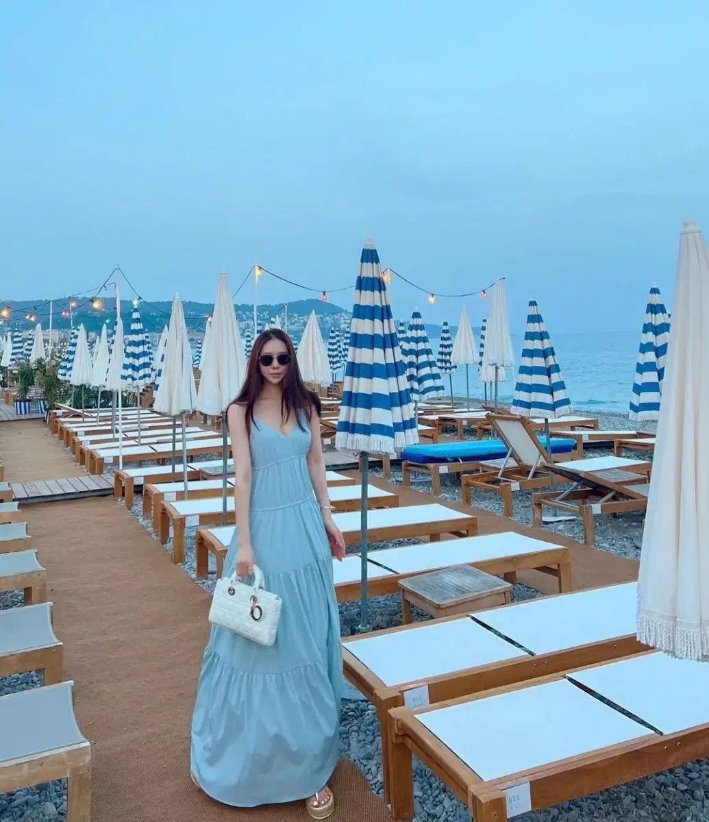 THE LAURENT サントロペ ワンピース ブルー