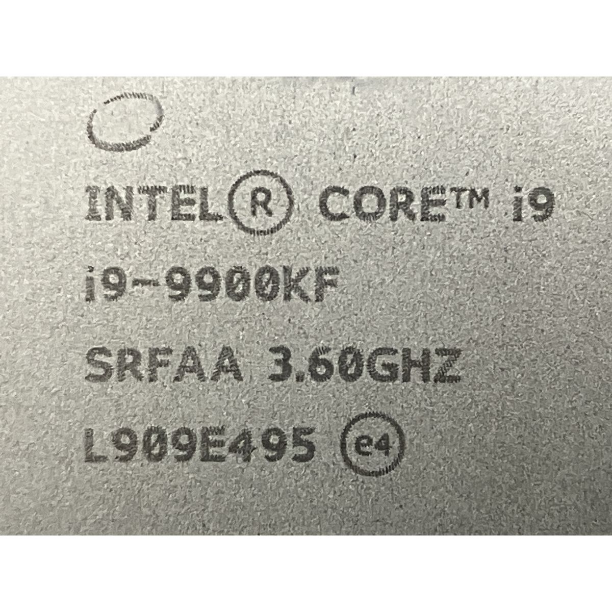 Intel Core i9-9900K ジャンク Intel CORE i9-9900KF 3.6HZ CPU ジャンク O10811407 - メルカリ