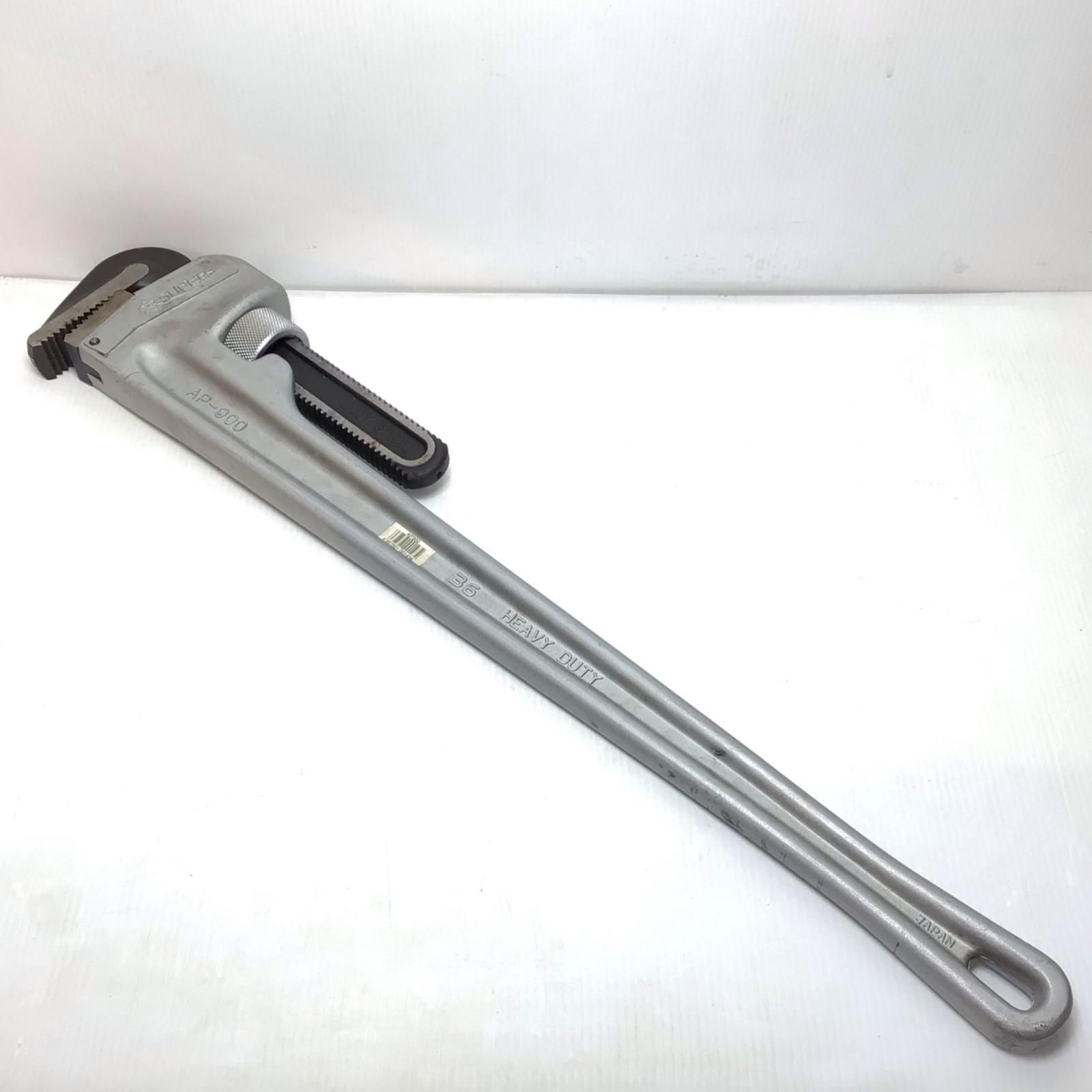 ΘΘ パイプレンチ 程度B 900 mm 使用感有 AP-900
