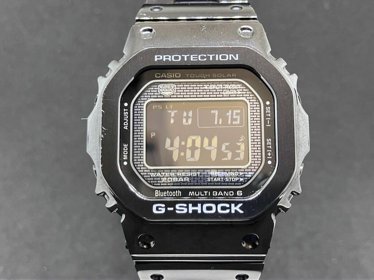 CASIO G-SHOCK カシオ ジーショック GMW-B 5000 フルメタル ブラック 電波ソーラー 腕時計 Bluetooth搭載 SS タフソーラー 箱有り
