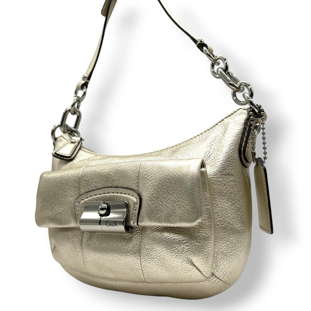 美品 コーチ COACH ショルダーバッグ クロスボディ 斜め掛け可 レザー