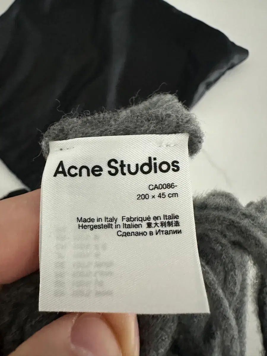 Acne Studios アクネストゥディオズ マフラー グレー ダストバッグ