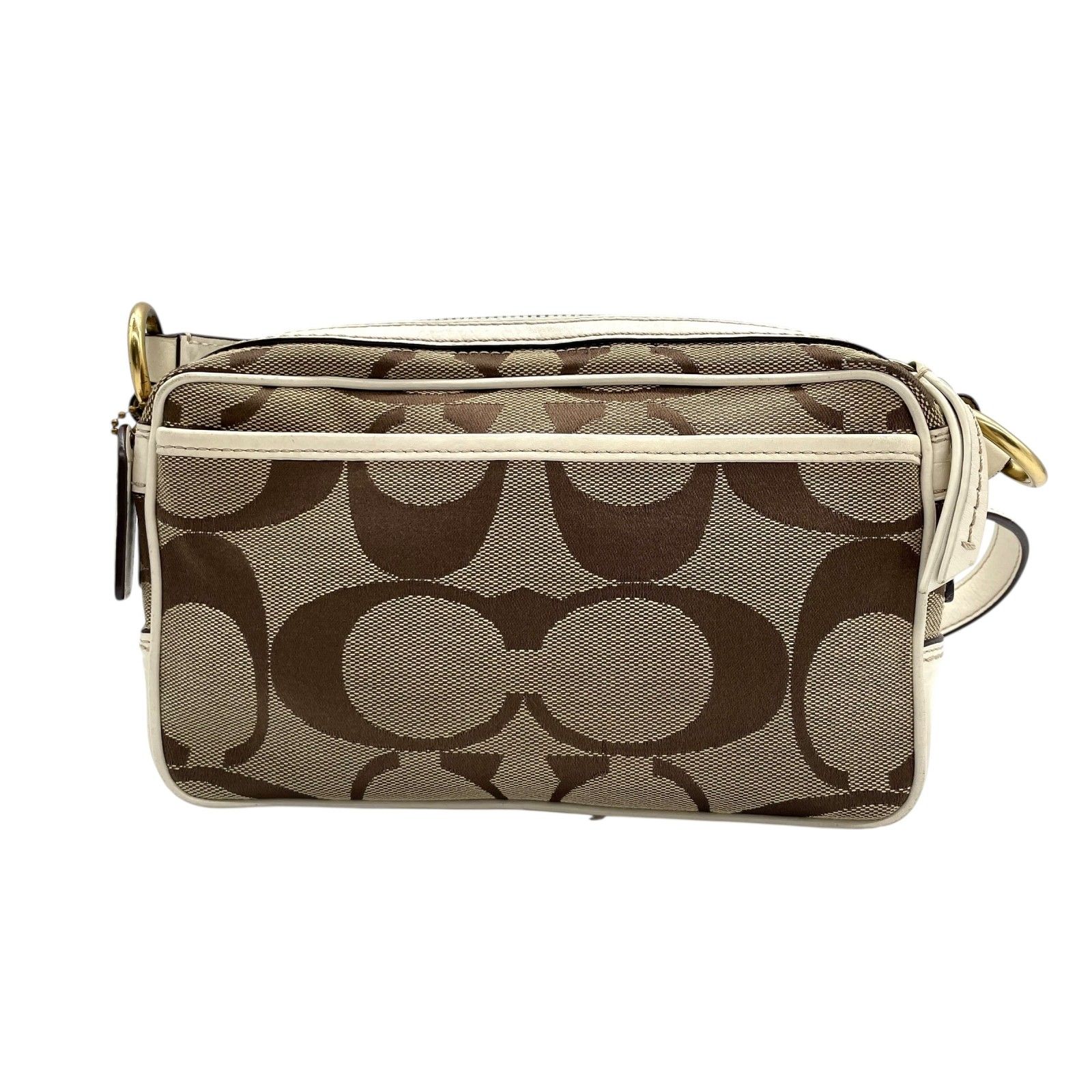 美品 コーチ COACH ショルダーバッグ シグネチャー ターンロック