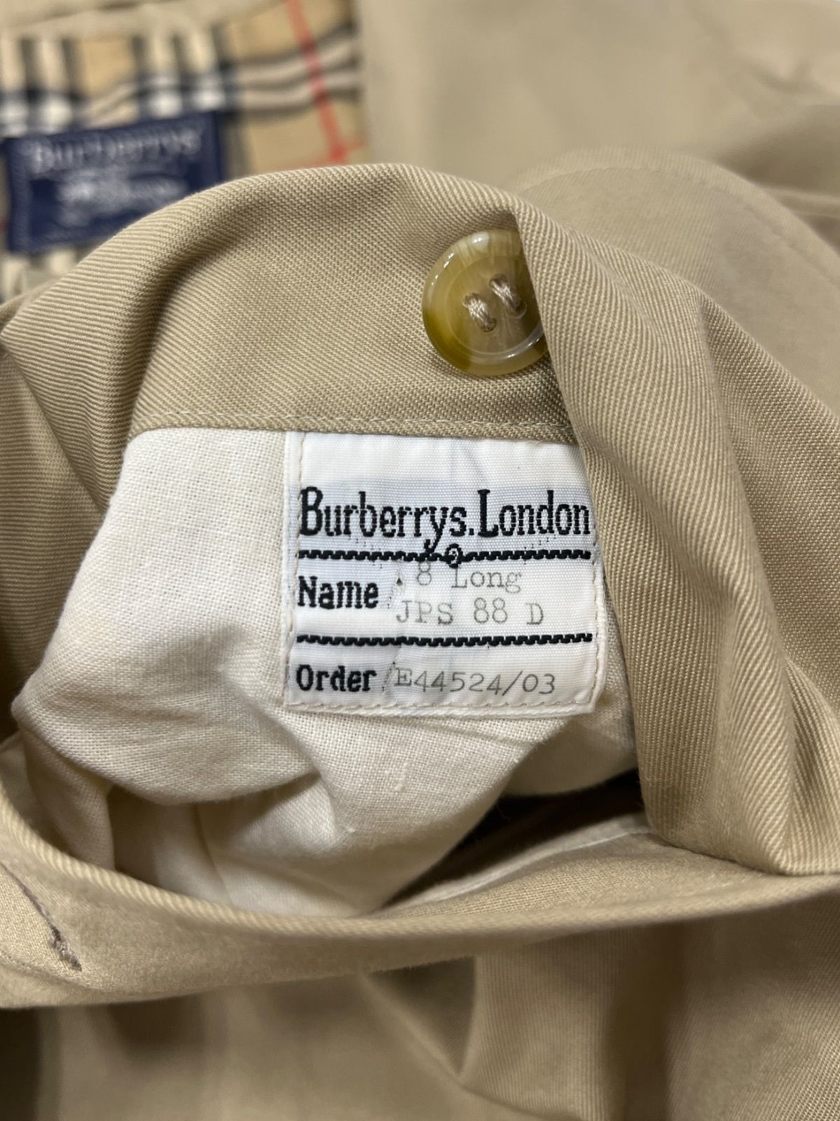 Burberrys バーバリー ノバチェック ステンカラーコート 48 SHORT