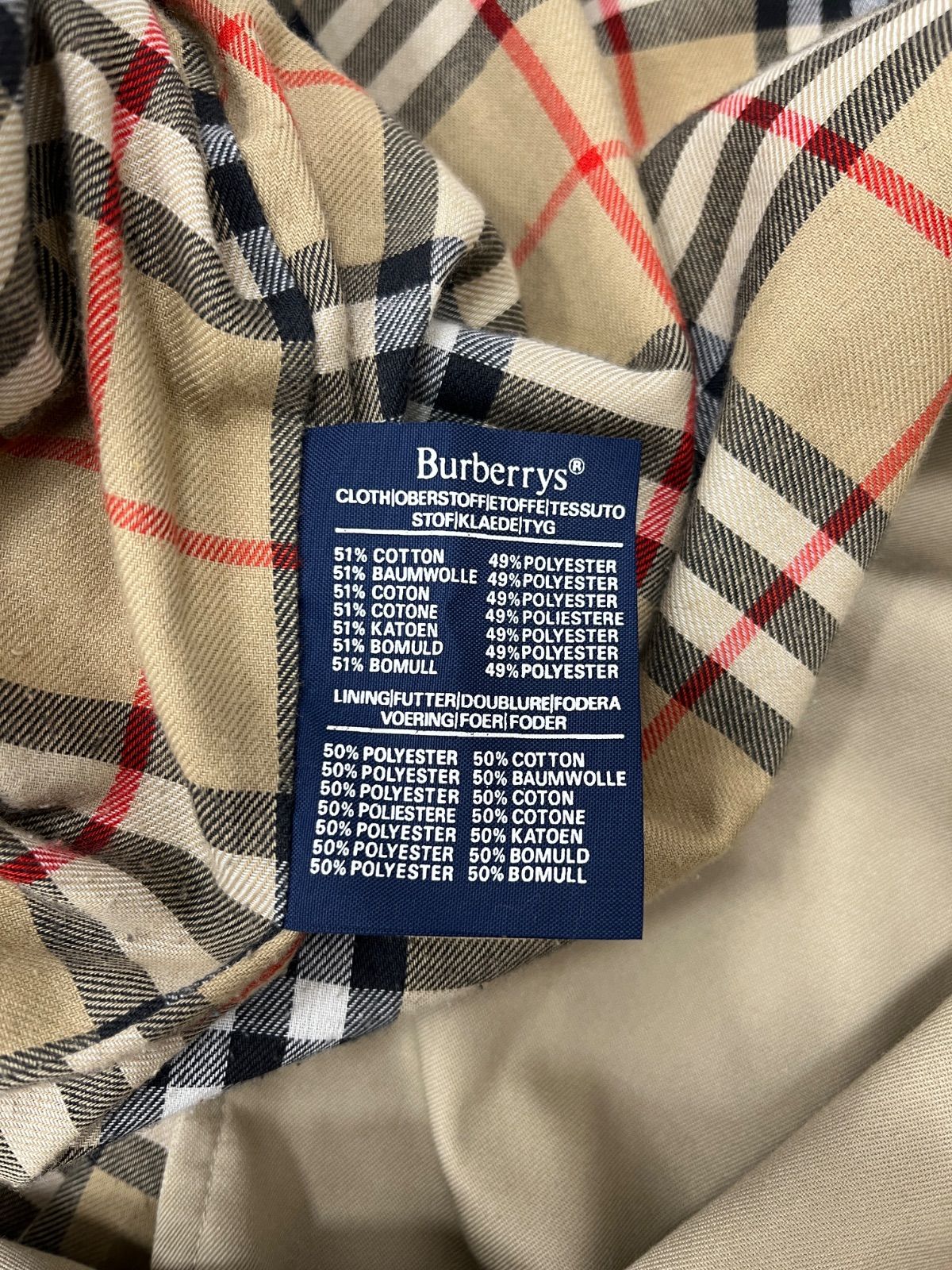Burberrys バーバリー ノバチェック ステンカラーコート 48 SHORT