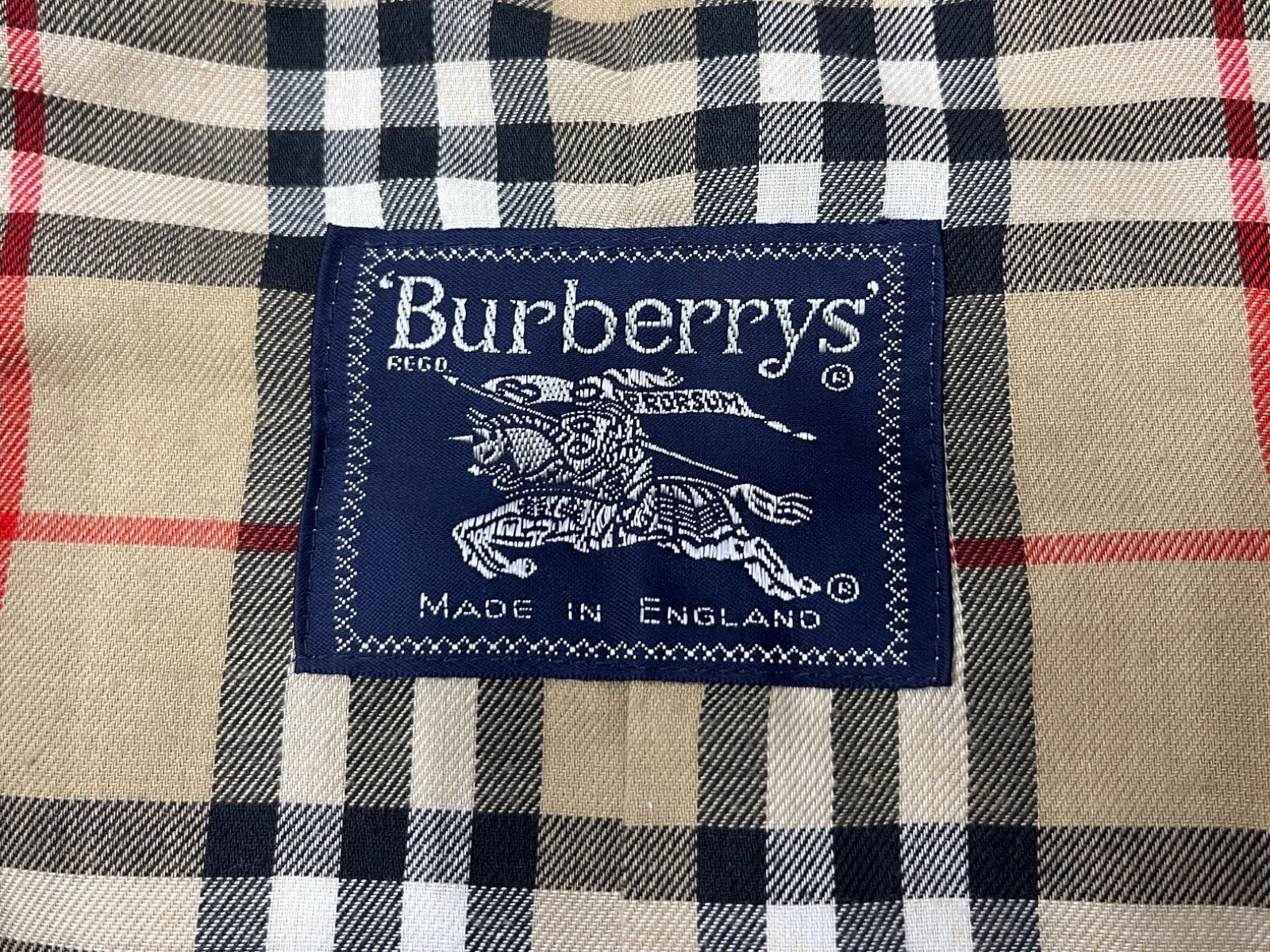Burberrys バーバリー ノバチェック ステンカラーコート 48 SHORT