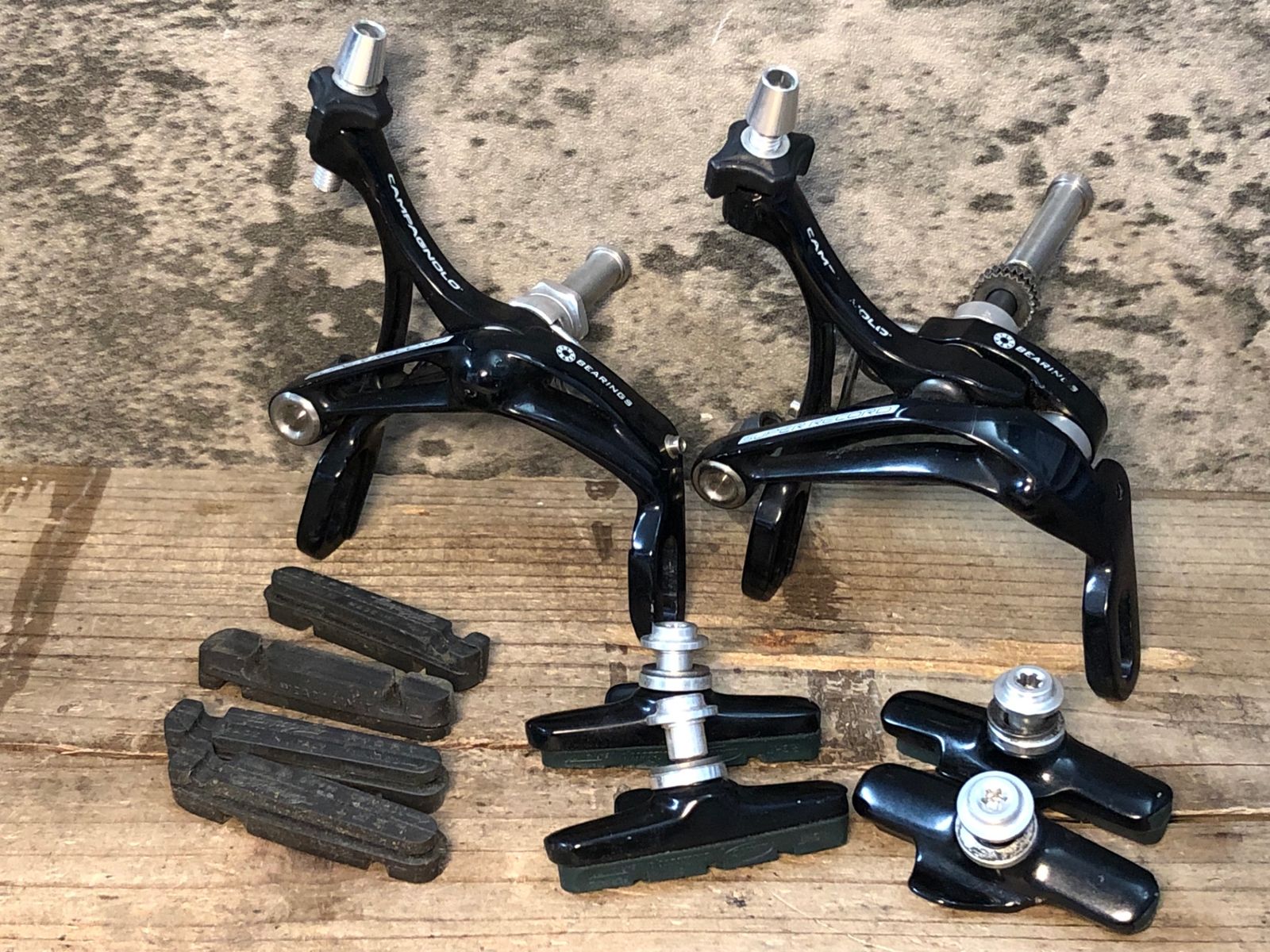 Campagnolo カンパニョーロ レコード キャリパーブレーキ 前後セット JS939 カンパニョーロ CAMPAGNOLO スーパーレコード SUPER RECORD