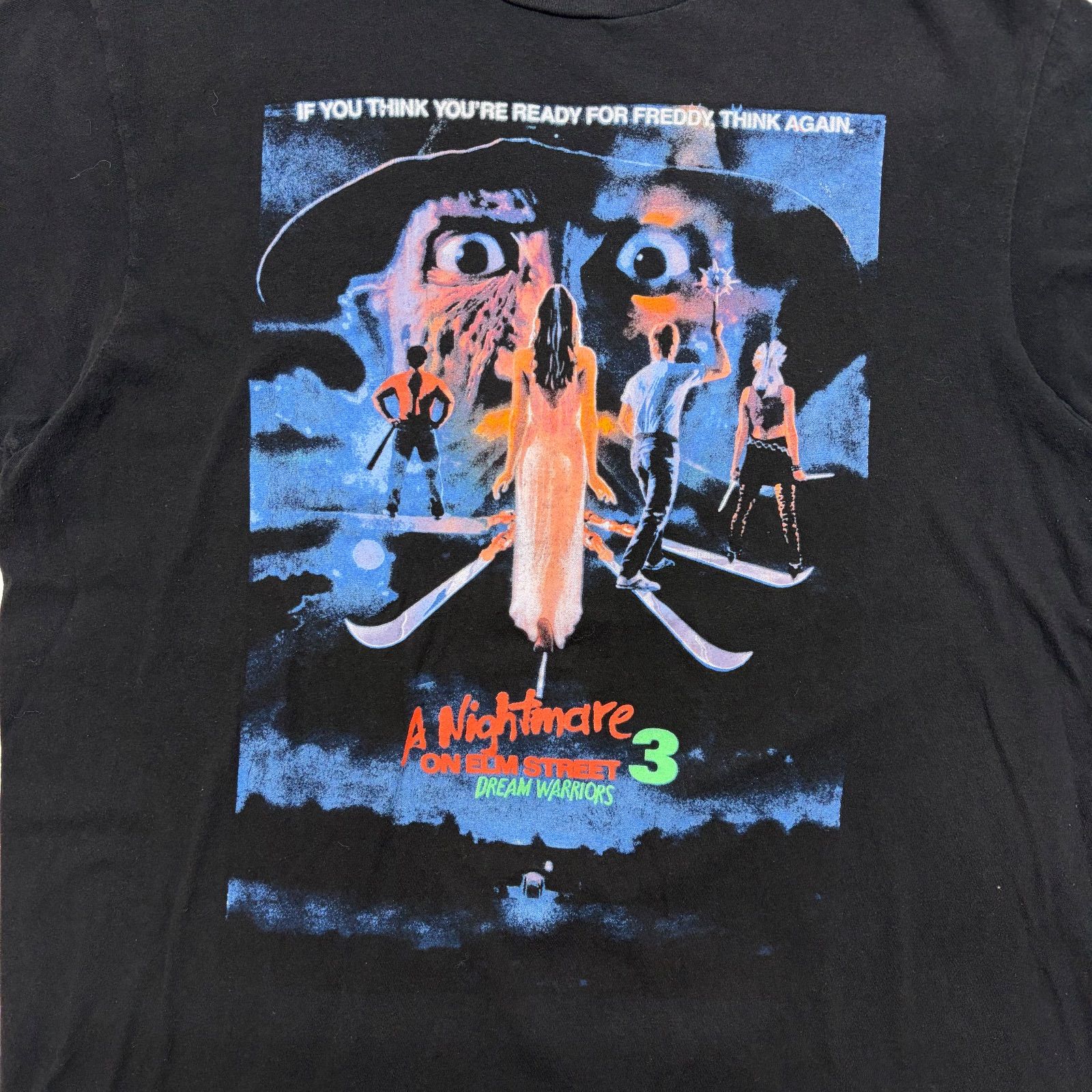 エルム街の悪夢3 惨劇の館 Tシャツ 黒 L フレディ クルーガー ホラー 
