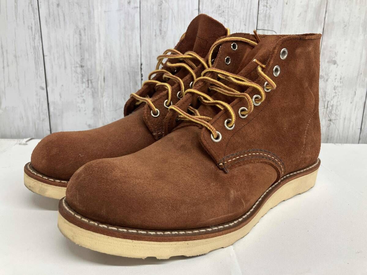 RED WING 6インチクラッシックラウンド レッドウィング 8813 ワークブーツ スウェード ブラウン size 8