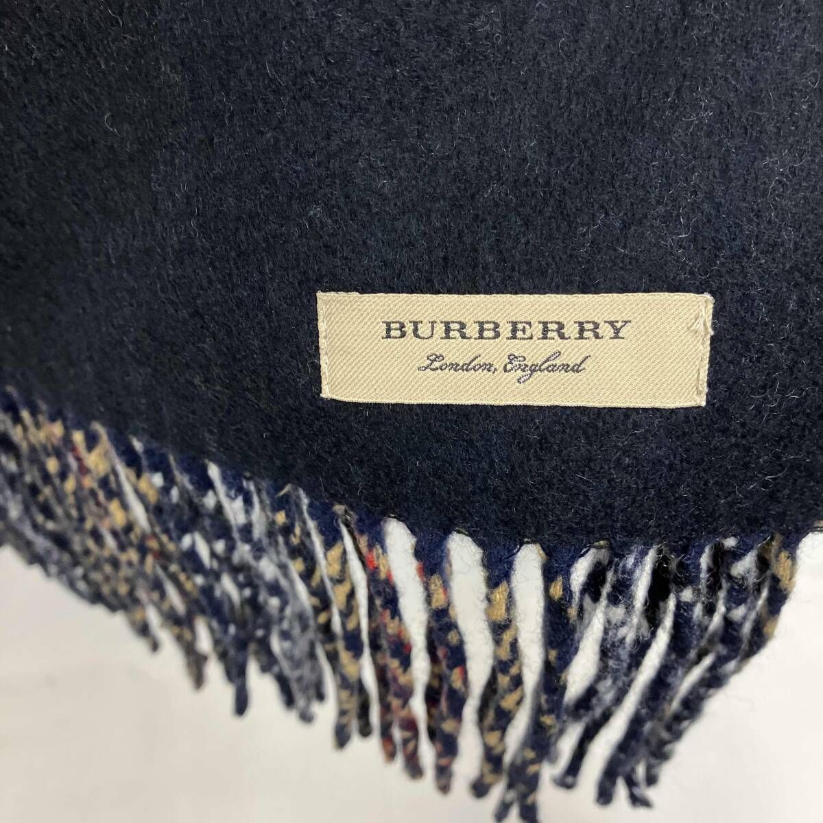 BURBERRY London／ノヴァチェックカシミヤマフラー／4060424 - メルカリ