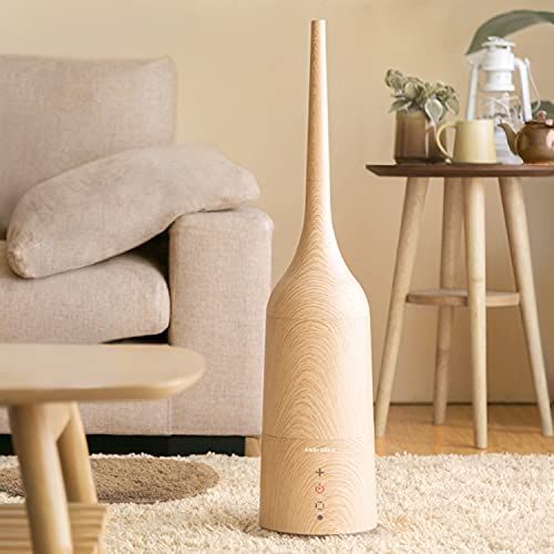 モダンデコ 加湿器 大容量 3 L 8畳まで対応 タワー型 ハイブリッド式加湿器 スリム 加熱式 アロマ対応 卓上 静音 省エネ 節電 パワフル加湿 リモコン付き 乾燥対策 オフィス 業務用 ウッド 51 eb 8 cc 7