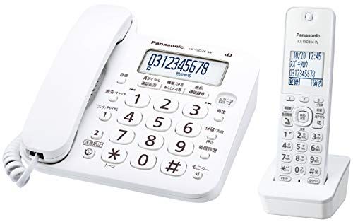 パナソニック コードレス電話機 子機1台付き VE GD 26 DL W fc 355 b 0 a