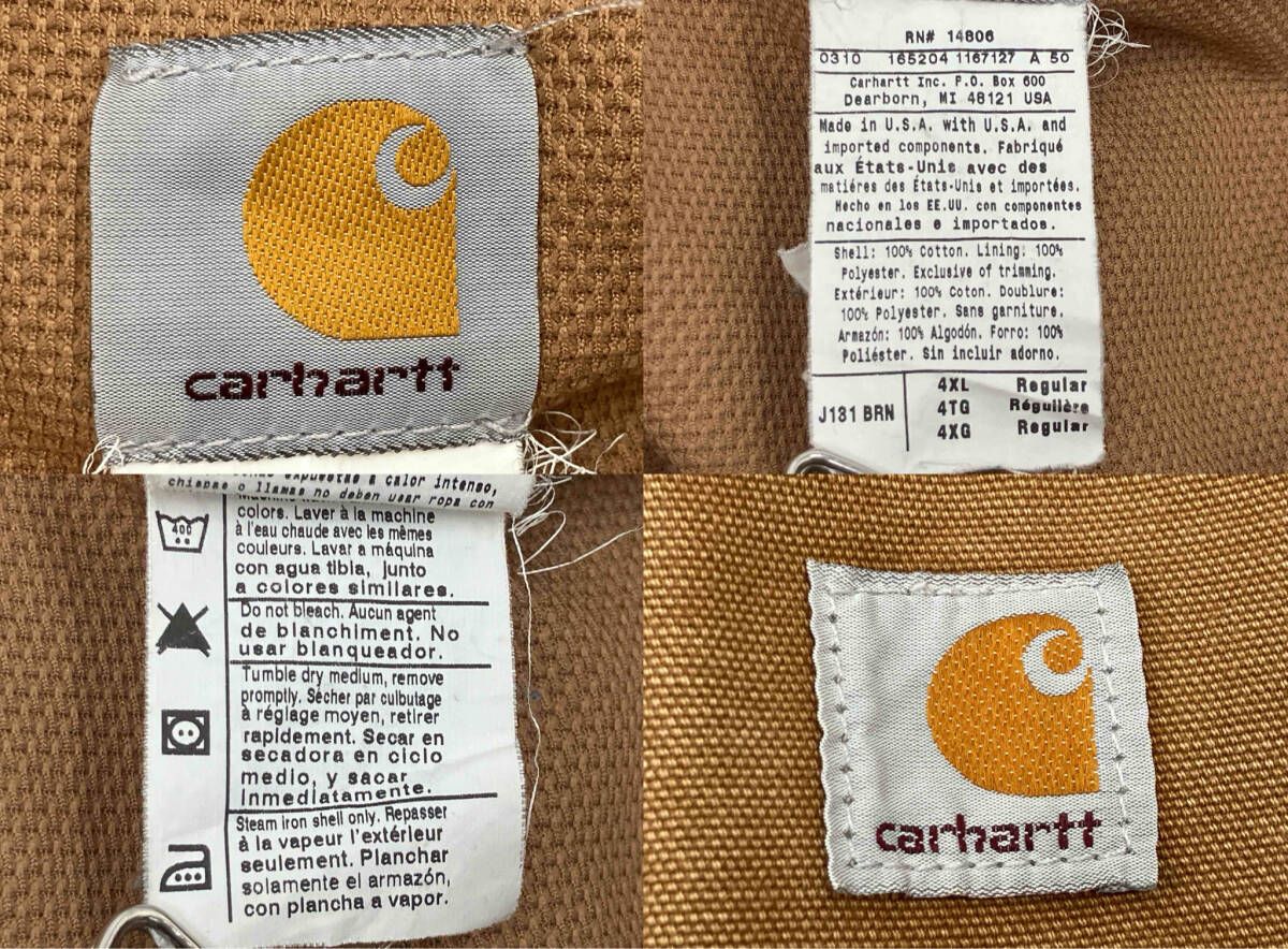  Carhartt カーハート アクティブジャケット RN 14806 ベージュ サイズ4 XL その他 ジャケット アウター