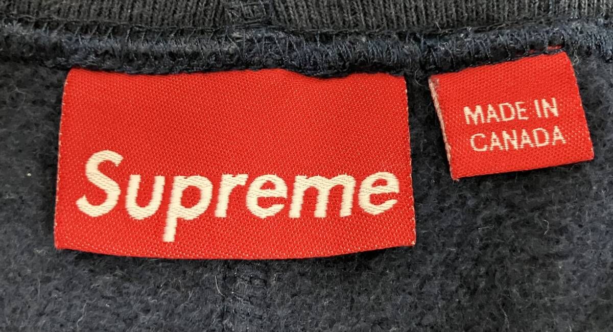  Supreme シュプリーム ロゴスウェットパンツ カナダ製 サイズM ネイビー スラックス パンツ