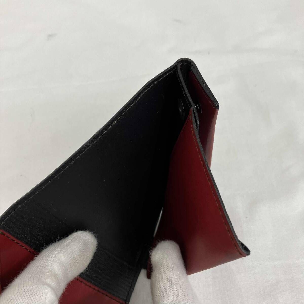  abrAsus|アブラサス|三つ折り財布 XYUHAKU レッド 二つ折り財布 折り財布