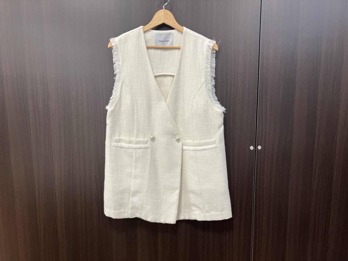 Emma Taylor ツイード風ノースリーブベスト Emma Taylor ツイード風ノースリーブベスト