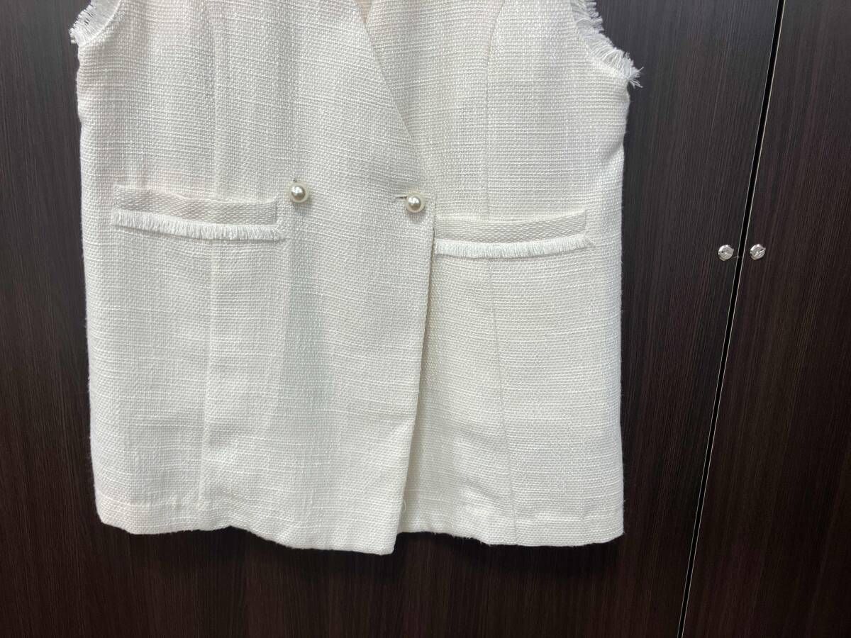 Emma Tay lor ベスト EM232110144ツイード風ノースリーブベスト