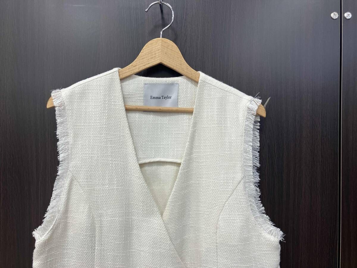 Emma Tay lor ベスト EM232110144ツイード風ノースリーブベスト