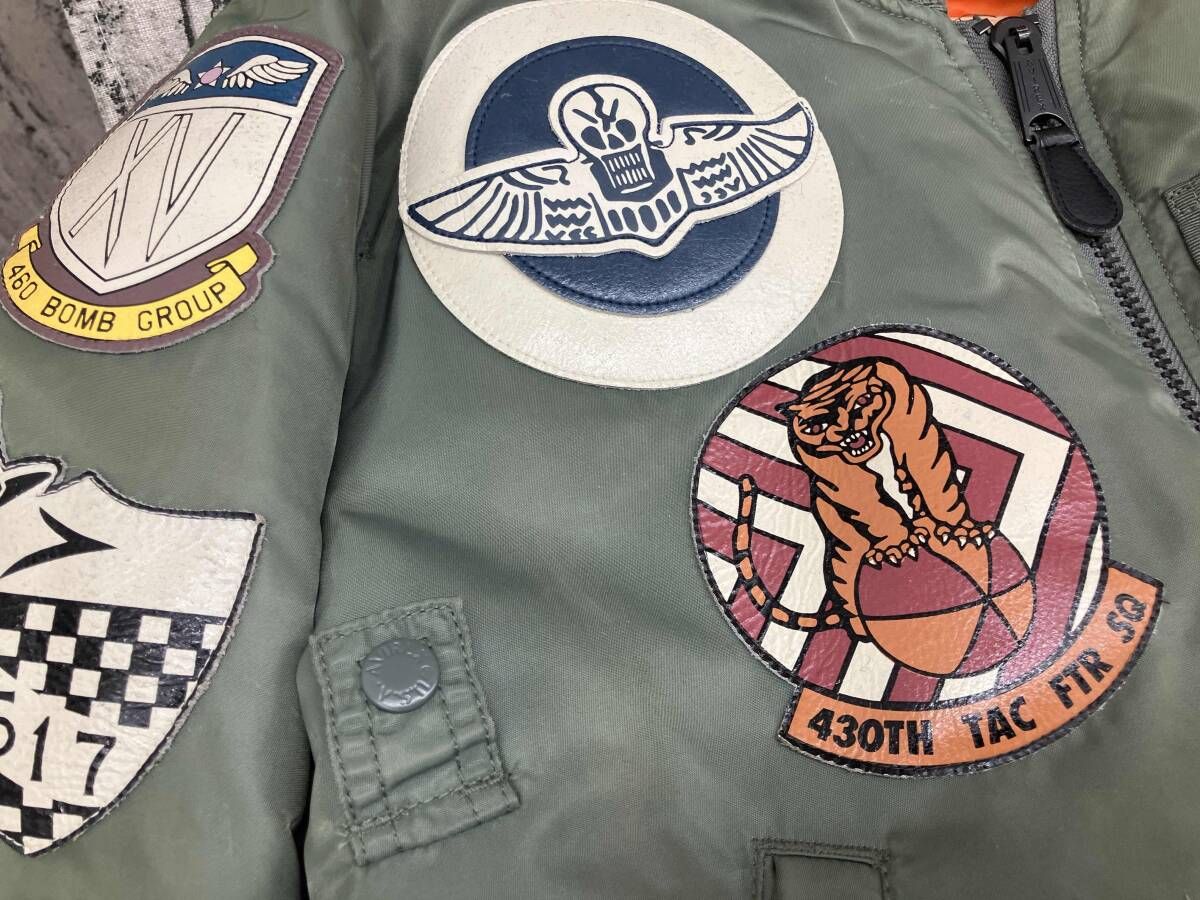  AVIREX アヴィレックス フライトジャケット MA-1 TOPGAN Lサイズ MA-1 フライトジャケット ジャケット アウター